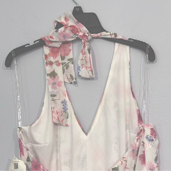 Altar’d State | Women’s NWT White Floral Halter Dress Size XL - Picture 8 of 14